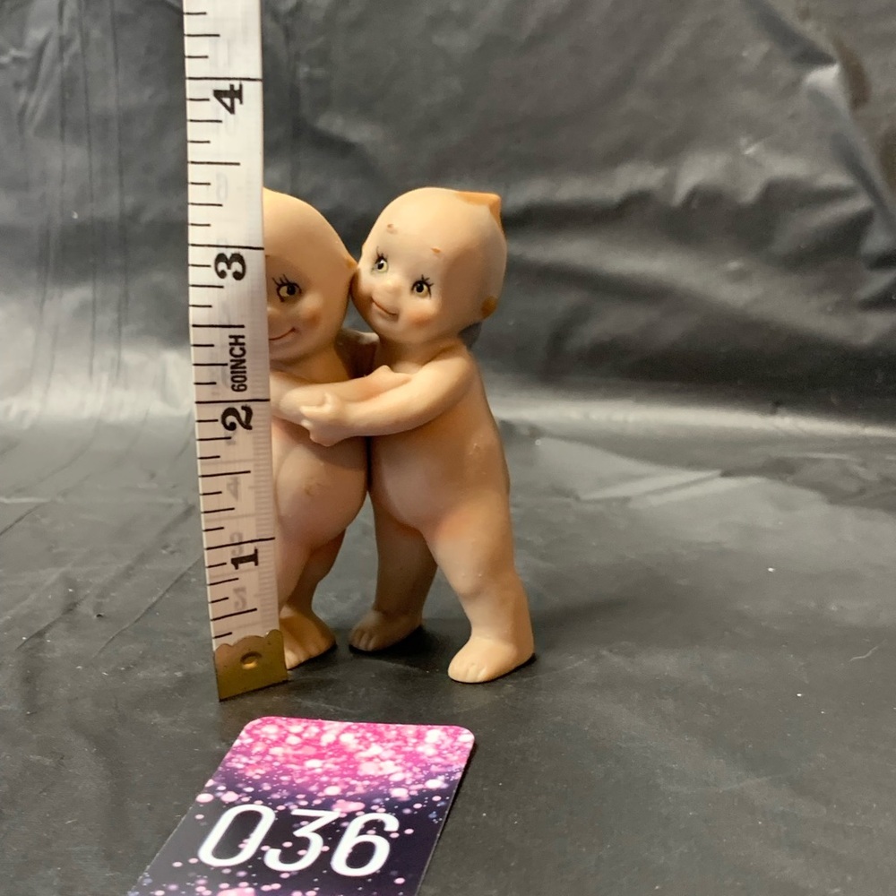 Rose O’Neill Hugging Dolls Vintage Bisque Cream Beige German 1912 Collectible - Picture 6 of 7